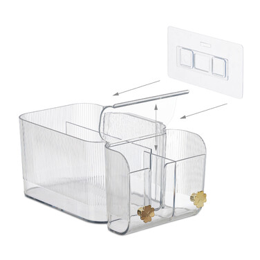 Relaxdays Kosmetik Organizer Wand