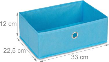Relaxdays Kinderregal Meermotiv, 2 Boxen, 3 Fächer, Spielzeug Aufbewahrung, Kinder Bücherregal HBT 74 x 71 x 23 cm, bunt