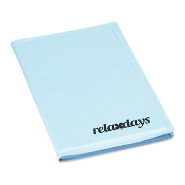 Relaxdays Hellblaue Kühlmatte für Hunde