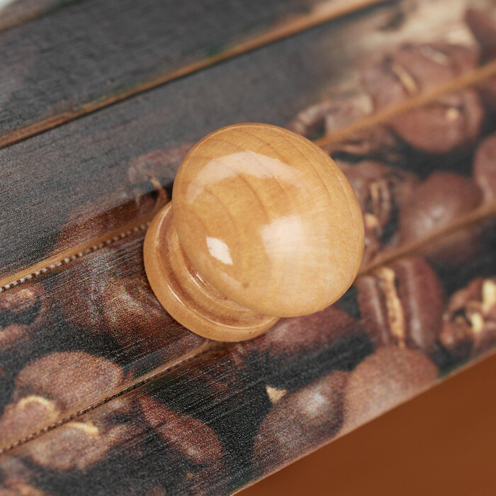 Relaxdays Brotkasten Bambus mit Rolldeckel