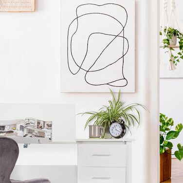 Relaxdays Schreibtisch neigbar, verstellbare Arbeitsfläche, Laptoptisch oder Zeichentisch, HBT 75x110x55cm,  (Holz Schwarz)