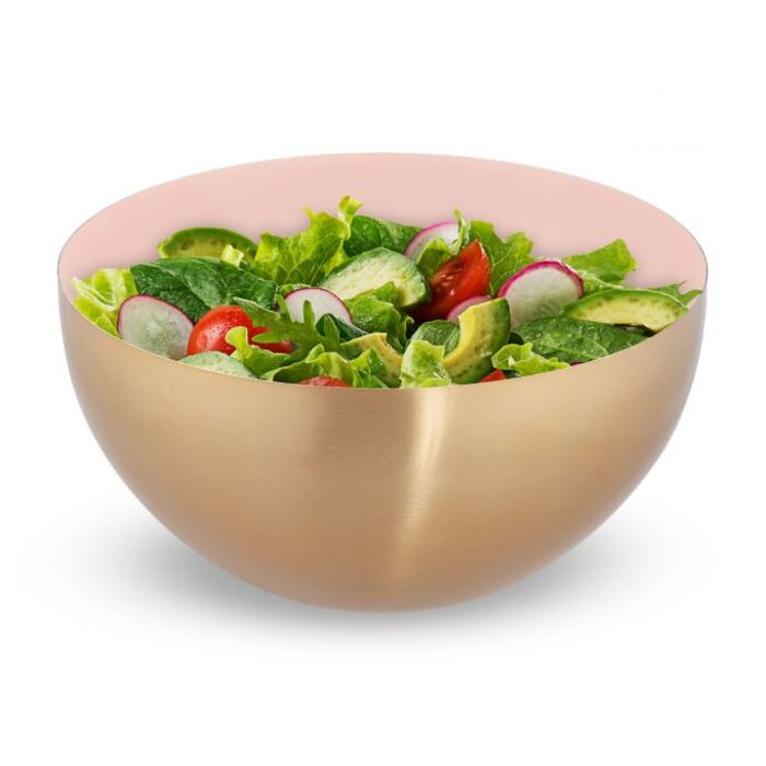 Relaxdays Edelstahl Salatschüssel Ø 25 cm