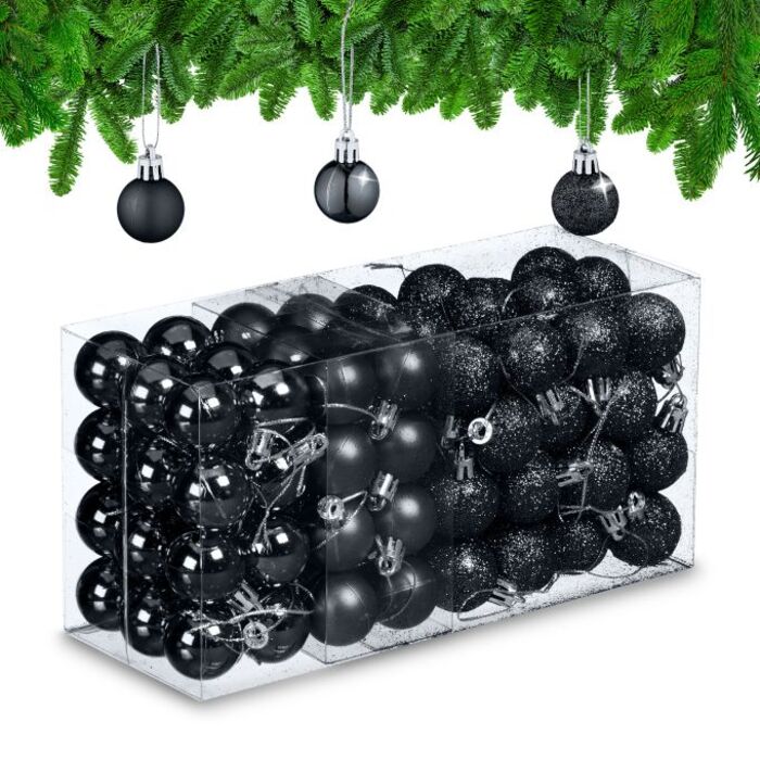 Relaxdays Weihnachtskugeln im 96er Set