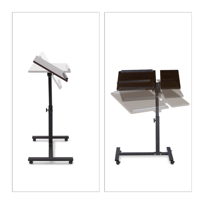 Relaxdays Laptoptisch mit verstellbarem Mauspad