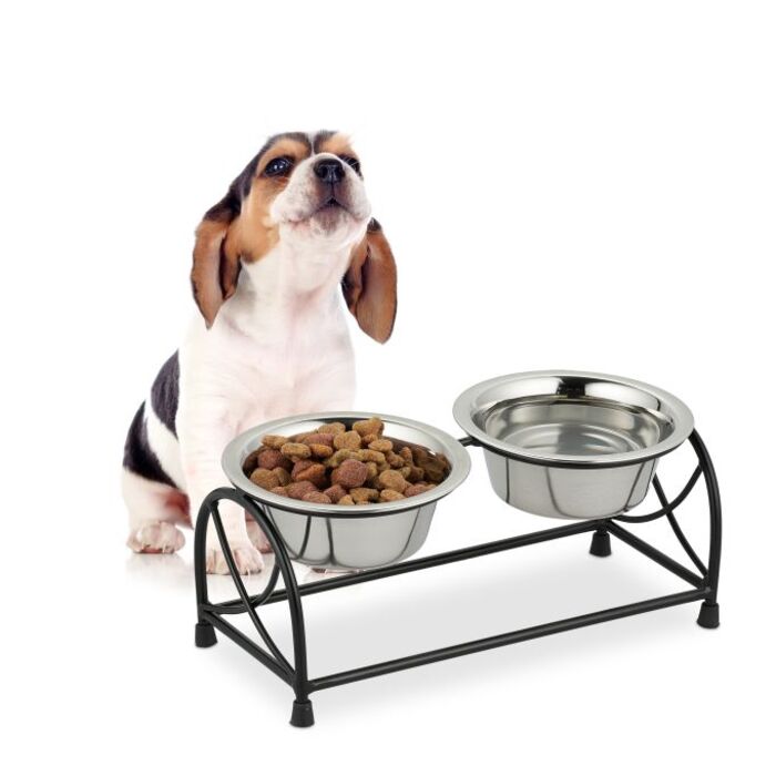 Relaxdays Futterstation für Hunde