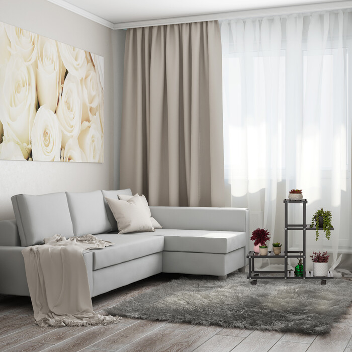 Relaxdays Schwarzer Blumenständer mit Rollen