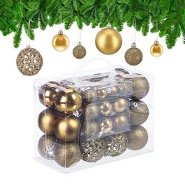 Relaxdays Weihnachtskugeln im 50er Set