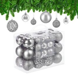 Relaxdays Weihnachtskugeln im 50er Set
