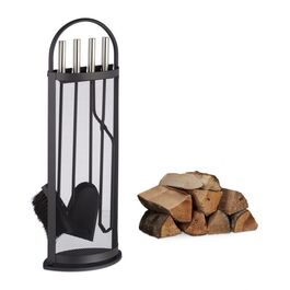 Relaxdays Kaminbesteck modern 5 teilig