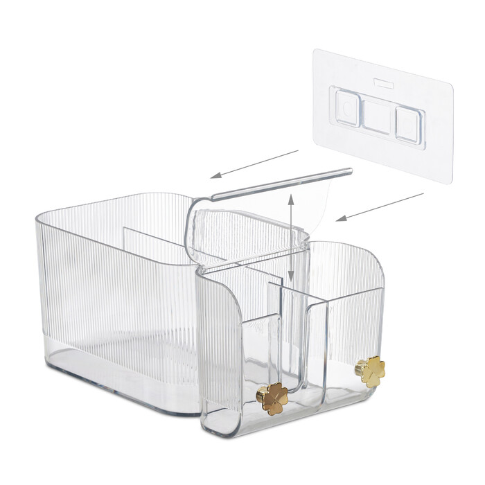 Relaxdays Kosmetik Organizer Wand