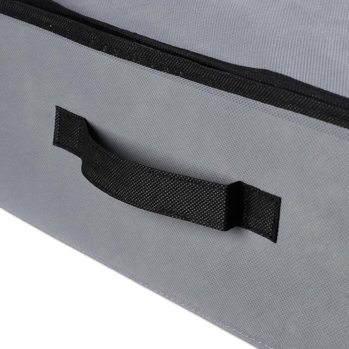 Relaxdays Unterbettkommode Vakuum 2er Set HBT 15x100x45 cm, Kleidung, Bettwäsche, Aufbewahrungstasche Vakuumbeutel, grau