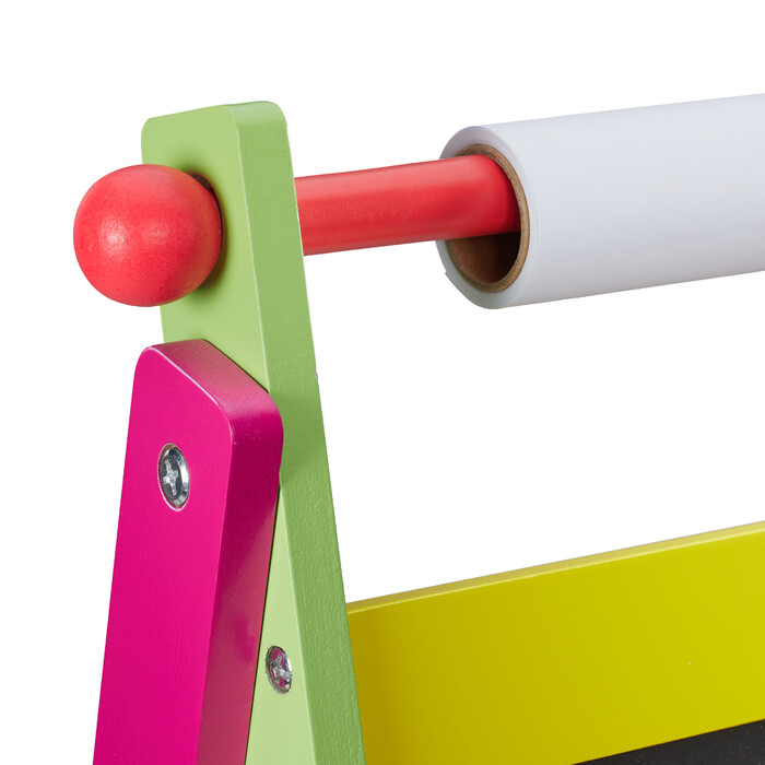 Relaxdays Kindertafel mit Papierrolle
