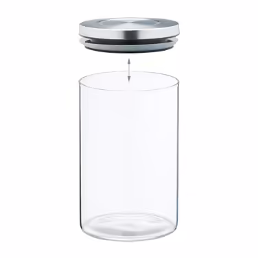 Relaxdays Vorratsgläser 4er Set je 750 ml