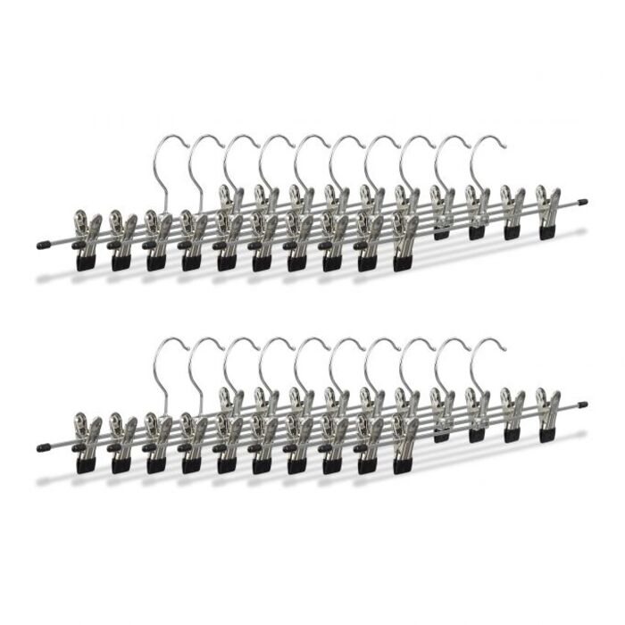 Relaxdays Hosenbügel Metall 10er und 20er Pack