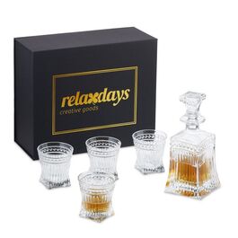 Relaxdays Whisky Set 5-teilig