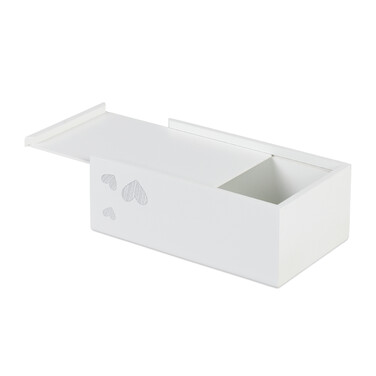 Relaxdays Taschentuchbox 'Herzen'