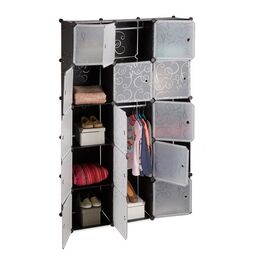Relaxdays Regalsystem Kleiderschrank 11 Fächer
