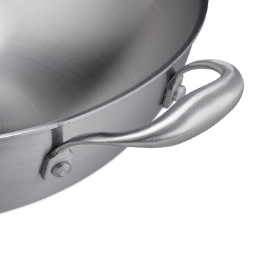 Relaxdays Edelstahl Wok mit Deckel