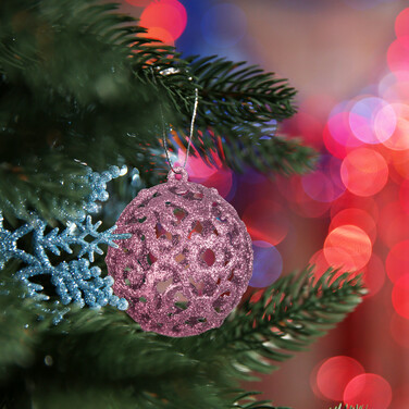 Relaxdays Weihnachtskugeln im 50er Set
