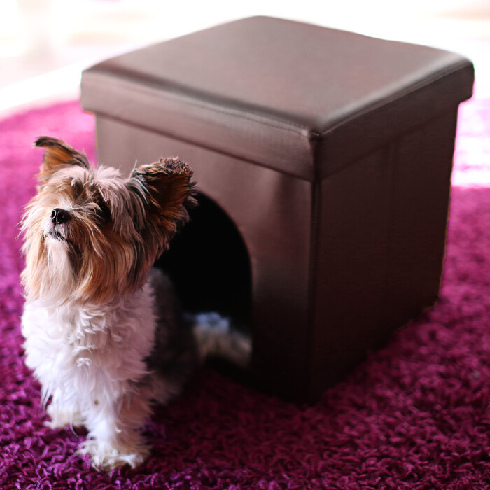 Relaxdays Hundebox Sitzhocker