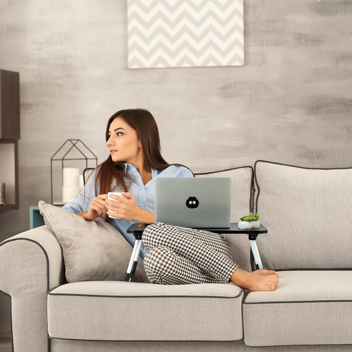 Relaxdays Schwarzer Laptoptisch