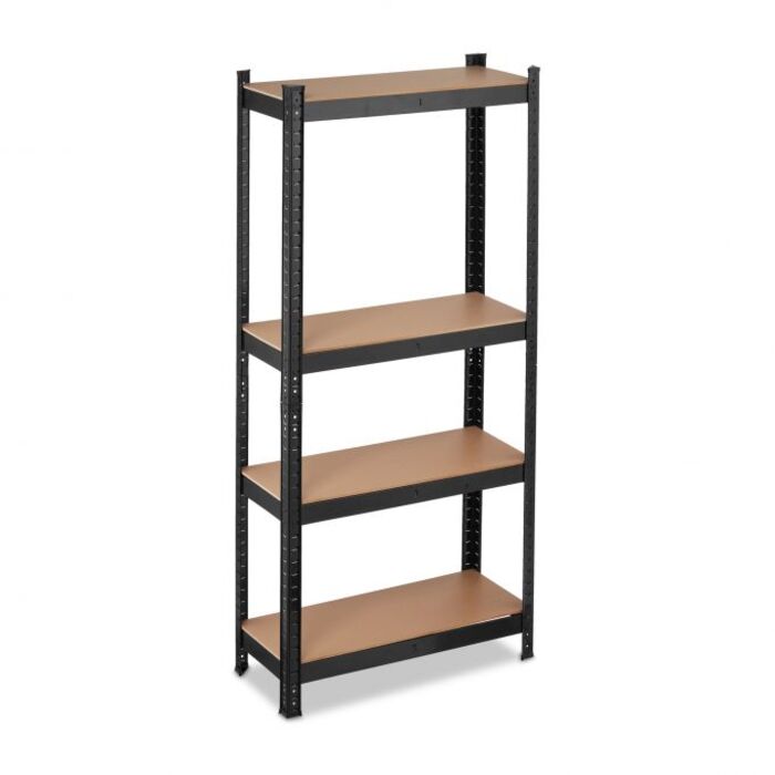 Relaxdays Schwerlastregal 150 cm schwarz