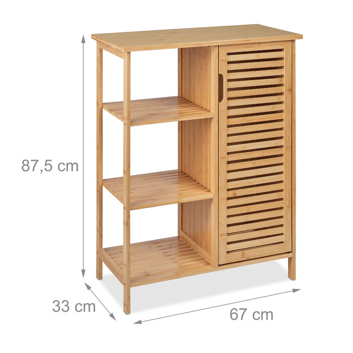 Relaxdays Badschrank aus Bambus
