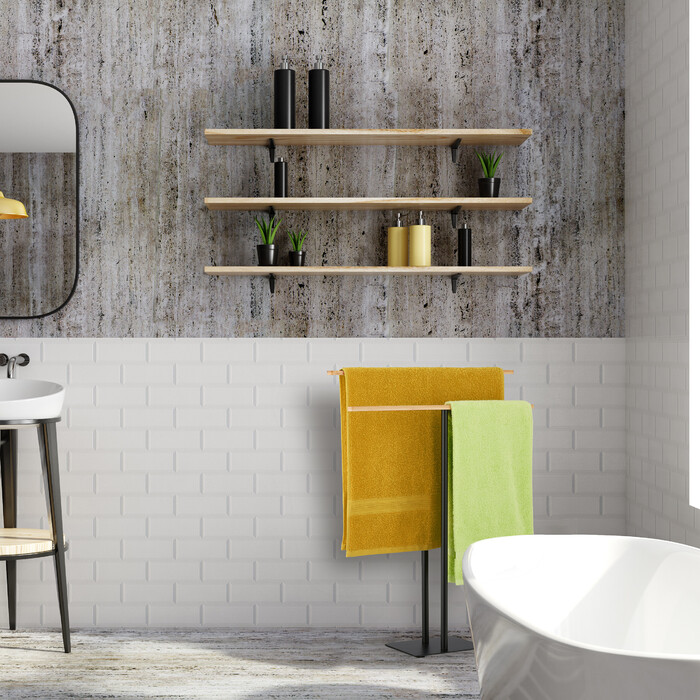 Relaxdays Handtuchständer mit T-Design