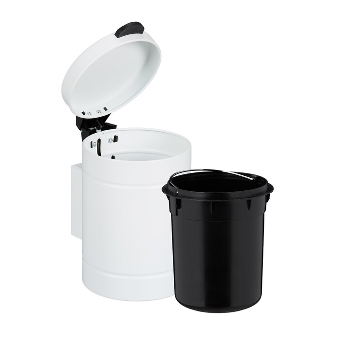 Relaxdays Kosmetikeimer Wandmontage 3 Liter