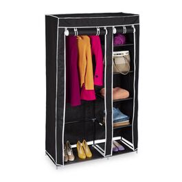 Relaxdays Großer Stoffschrank mit Kleiderstange