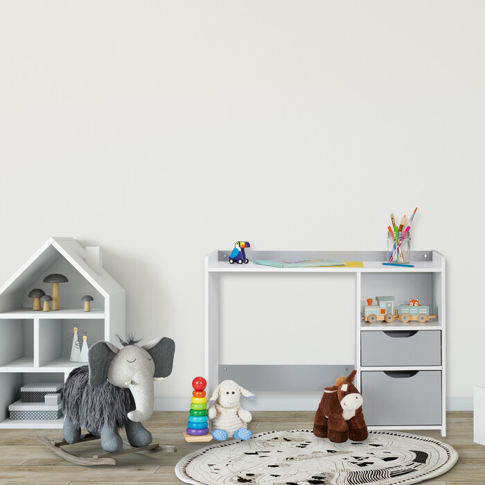 Relaxdays Schreibtisch für Kinder mit Schubladen