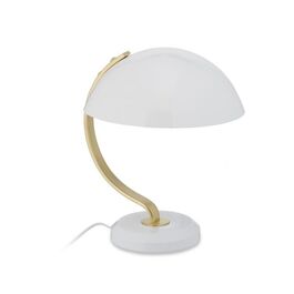 Relaxdays Weiße Tischlampe aus Metall
