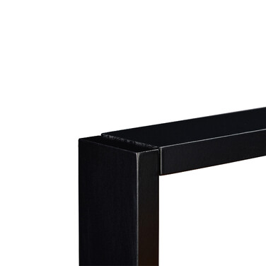 Relaxdays Beistelltisch mit Fach schwarz