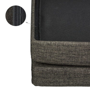Relaxdays Faltbarer Sitzhocker mit Lehne
