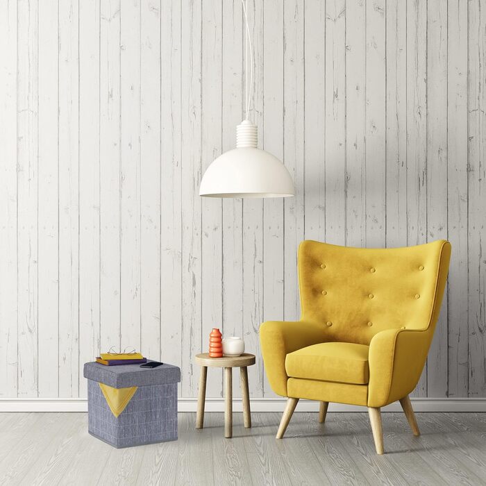 Relaxdays Sitzhocker mit Stauraum, faltbar, Bambus, Stoff, 36x35x35 cm, grau