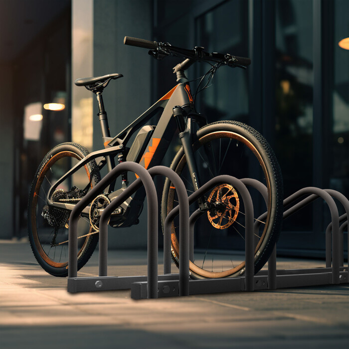 Relaxdays Fahrradständer für 5 Fahrräder