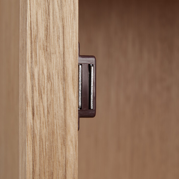 Relaxdays Badschrank Walnuss freistehend