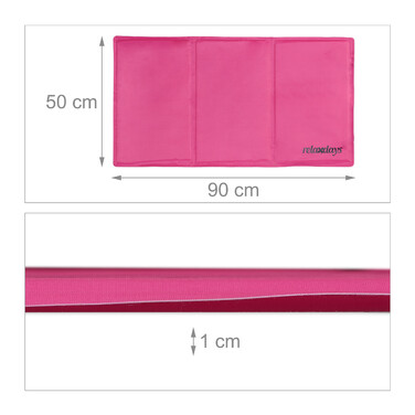 Relaxdays Pinke Kühlmatte für Hunde
