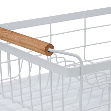 Relaxdays Abtropfgestell mit Holzgriffen