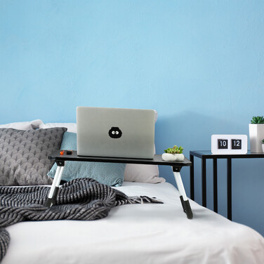 Relaxdays Schwarzer Laptoptisch