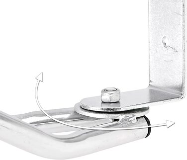 Relaxdays 4x Fahrradständer Set, Wandparker, verstellbar, HBT 32,5x9x28,5cm, Silber