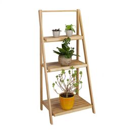 Relaxdays Blumentreppe innen Bambus