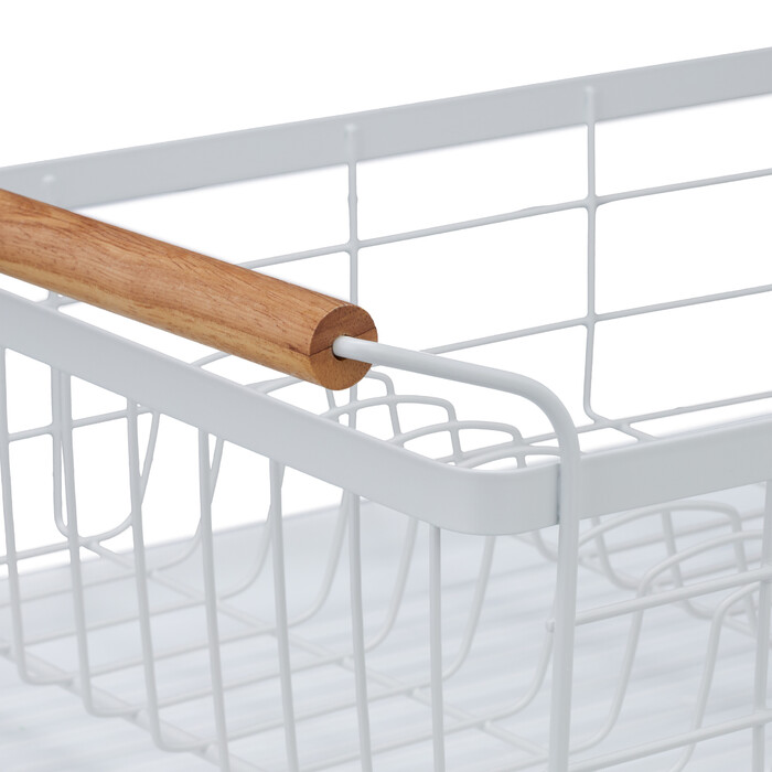 Relaxdays Abtropfgestell mit Holzgriffen