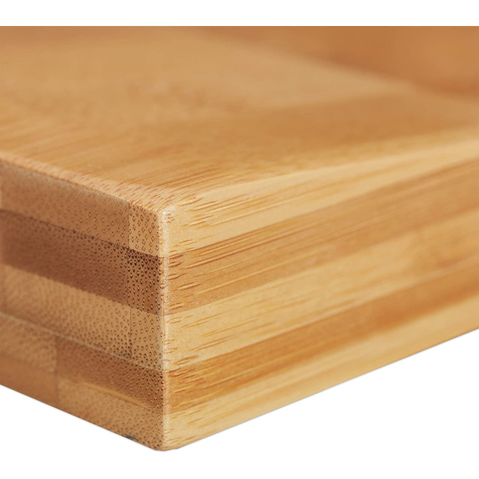 Relaxdays Messerorganizer, Messeraufbewahrung für 5 Messer, 3,5 x 11 x 39 cm