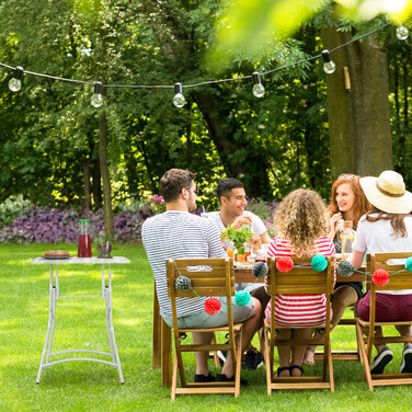 Relaxdays Metall Balkontisch klappbar