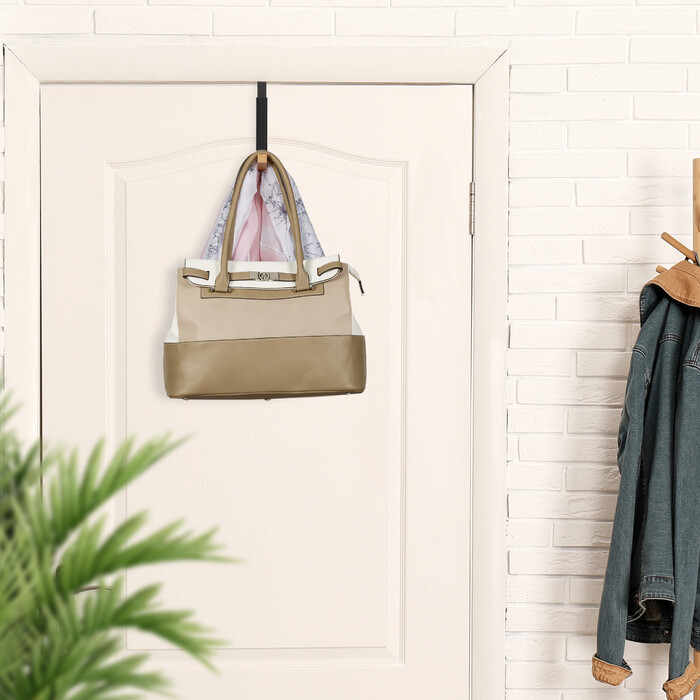 Relaxdays Klappbare Türgarderobe schwarz
