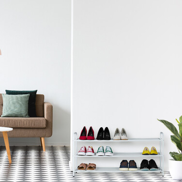 Relaxdays Metall Schuhregal für 12 Paar Schuhe