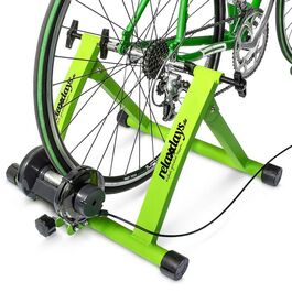 Relaxdays Fahrrad Rollentrainer mit 6 Gängen