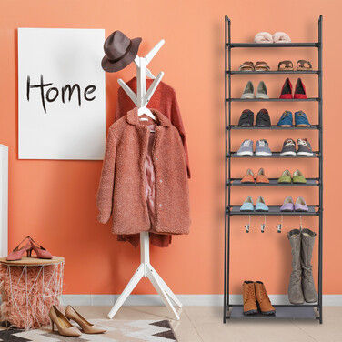 Relaxdays Schuhregal mit 8 Ebenen