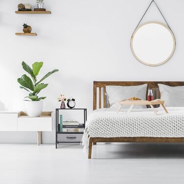 Relaxdays Schuhregal, 2 Schubladen, 4 Ablagen, 12 Paar Schuhe, offen, MDF, Stahl, HBT 95x72,5x35,5 cm, grau Design E